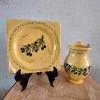 Set conteneur olives en céramique émaillée, peint à la main, Enlèvement ou Envoi