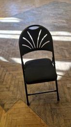 Chaise canne pliable Deluxe neuve avec quelques griffes, Ophalen, Zwart, Zo goed als nieuw, Metaal