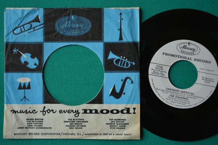 The Diamonds – Vanishing American - promo vinyl singel (12), Cd's en Dvd's, Vinyl Singles, Zo goed als nieuw, Single, Pop, 7 inch