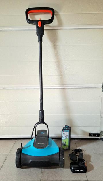 Gardena 18V grasmaaier "HandyMower" + Accu & Lader, Moins de 30 cm, Comme neuf, Enlèvement, Fonction de mulching
