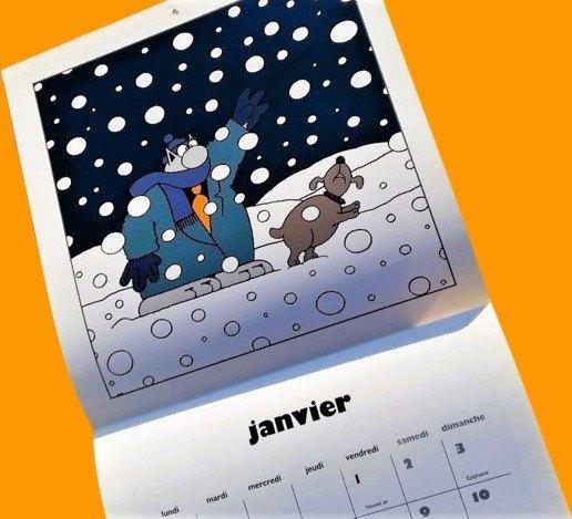 Calendrier LE CHAT ~ l'année du siècle 1999 ✅ Ph. Geluck, Collections, Personnages de BD, Neuf, Image, Affiche ou Autocollant