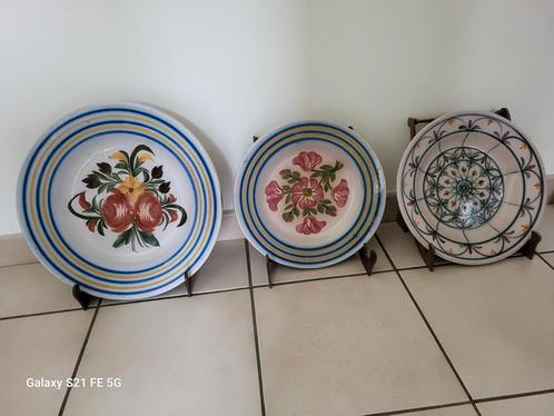 3 decoratieve 19e eeuwse schalen, Antiek en Kunst, Antiek | Keramiek en Aardewerk, Ophalen