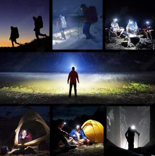 Lampe frontale 9x LED rechargeable Cree, puissante, à porter, Auto-onderdelen, Verlichting, Verzenden