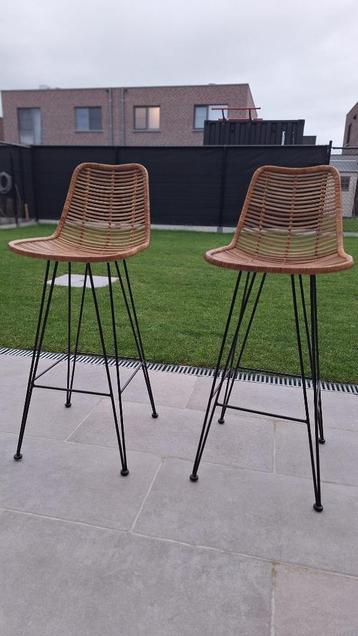 Pitaya - 2x rotan barkruk - H75 (Maison du Monde) beschikbaar voor biedingen