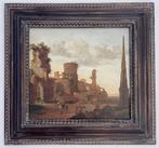 Emanuel Murant - Landschap met een obelisk en enkele figuren, Ophalen of Verzenden