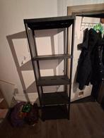 Zwarte opbergkast – 183 x 58 x 28 cm, Huis en Inrichting, Woonaccessoires | Wandplanken en Boekenplanken, Ophalen, Gebruikt