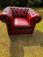 chesterfield zetel, Huis en Inrichting, Ophalen, Gebruikt, Eenpersoons, Leer