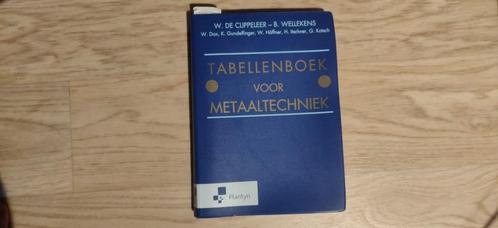 Benny Wellekens - Tabellenboek voor metaaltechniek, Boeken, Schoolboeken, Zo goed als nieuw, Nederlands, Ophalen