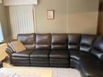 Lederen hoekzetel, Ophalen, 250 tot 300 cm, Gebruikt, Hoekbank