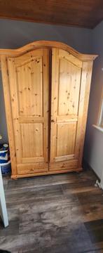 Garde robe, Maison & Meubles, Armoires | Penderies & Garde-robes, Enlèvement, Utilisé, Pin