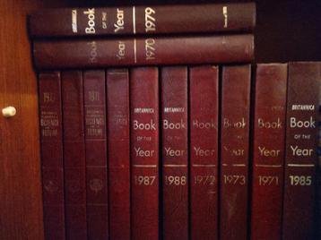 Britannica book of the year 70-71-72-73-85-87-88
