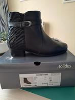 Zwarte lederen enkellaarsjes 36 Solidus Nieuw, Ophalen of Verzenden, Nieuw