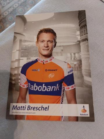 Wielerkaart : Matti Breschel / Rabobank beschikbaar voor biedingen