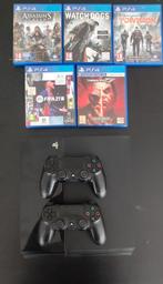 PS4 slim 500 GB + 2 Original controllers + 5 games, Games en Spelcomputers, Ophalen, Zo goed als nieuw, 500 GB, Slim