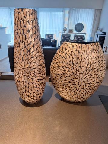 2 mooie vazen te koop beschikbaar voor biedingen