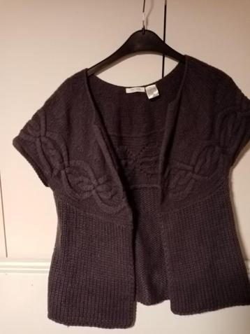 Paarse korte vest Soft grey (La redoute) maat 38/40 beschikbaar voor biedingen