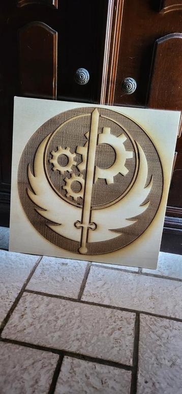 Fallout Confrérie de l'acier | Gravure sur bois beschikbaar voor biedingen