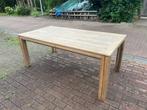 Eettafel hout uitschuifbaar 200x105 - uitbreiden per 65cm, Huis en Inrichting, Tafels | Eettafels, Ophalen, Gebruikt, 100 tot 150 cm