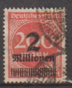 Duitse Rijk 1923 nr 309, Postzegels en Munten, Verzenden, Duitse Keizerrijk, Gestempeld