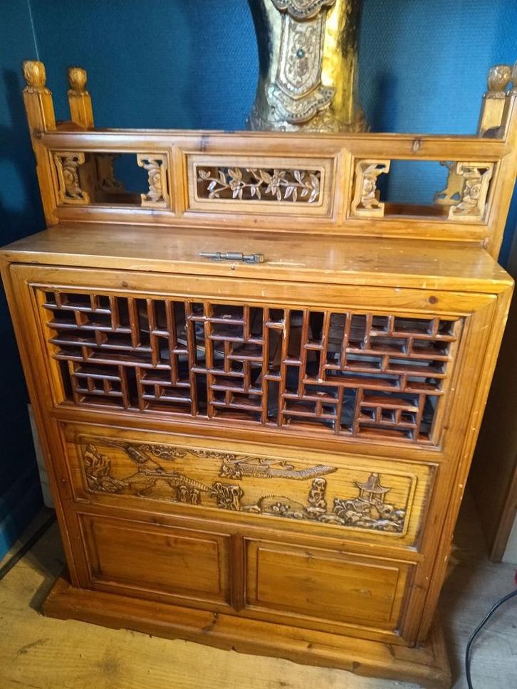 antieke Chinese bruidsschatkist 19e eeuw Qing dynastie, Antiek en Kunst, Antiek | Meubels | Kasten, Ophalen