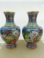 Chinese Cloisonne vazen, Antiek en Kunst, Ophalen, Koper