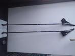 nordic walking poles zwart carbon, Sport en Fitness, Ophalen, Zo goed als nieuw, Wandelstok