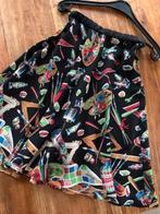 Rok vintage maat 36, Kleding | Dames, Rokken, Zwart, Ophalen of Verzenden, Zo goed als nieuw, Knielengte