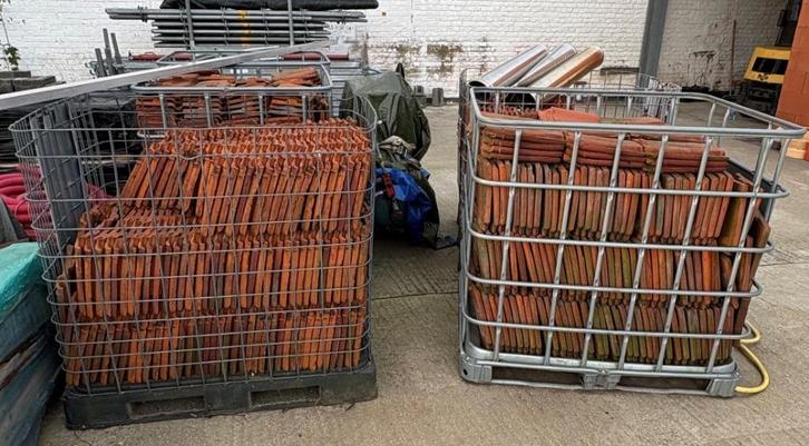 Sterreberg Courtrai rode dakpannen - zelf af te halen, Doe-het-zelf en Bouw, Dakpannen en Dakbedekking, Gebruikt, Dakpannen, Steen of Klei