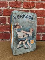 Reclamedoos voor koekjes van Verkade, Verzamelen, Blikken, Ophalen of Verzenden, Zo goed als nieuw, Koek(jes), Verkade