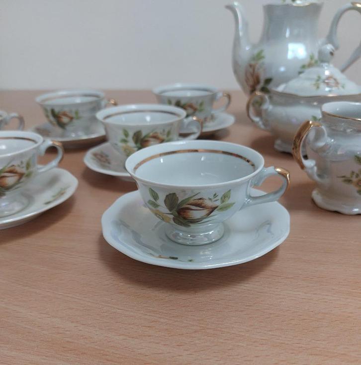 High Tea Servies uit Polen, nieuw, Antiek en Kunst, Antiek | Servies compleet, Ophalen