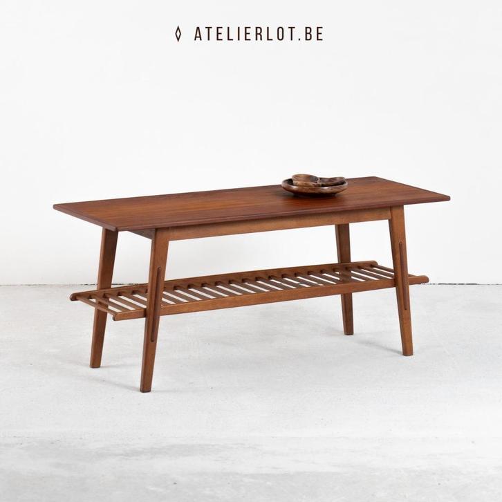 Vintage salontafel Deens design, Huis en Inrichting, Tafels | Salontafels, Zo goed als nieuw, 50 tot 75 cm, Minder dan 50 cm, 100 tot 150 cm