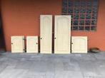 Portes d'armoires en chêne français massif avec charnières, Comme neuf, Chêne, Enlèvement