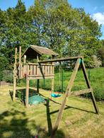 Schommel met toren en glijbaan, Kinderen en Baby's, Speelgoed | Buiten | Speeltoestellen, Ophalen, Gebruikt, Glijbaan