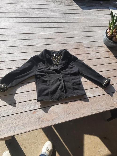 Zwart katoenen jasje, Kinderen en Baby's, Babykleding | Maat 80, Gebruikt, Jasje, Ophalen