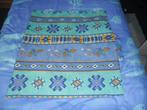 Housse de couette double face lit 2 personnes à motifs, Housse de couette, Comme neuf, Enlèvement, Bleu
