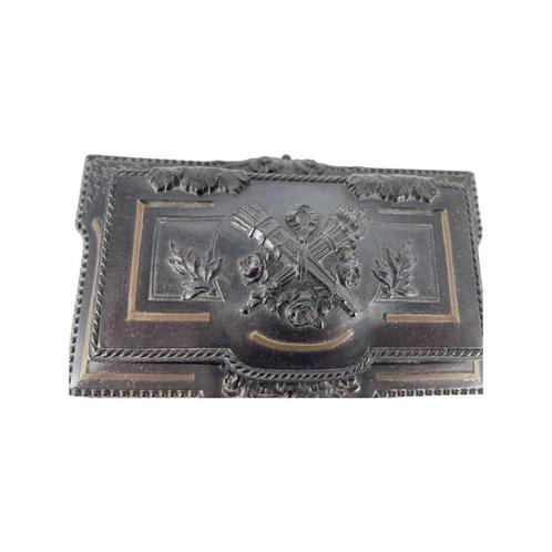 Boite à timbres en résine noircie style Napoléon III, Antiquités & Art, Antiquités | Accessoires de maison, Enlèvement ou Envoi