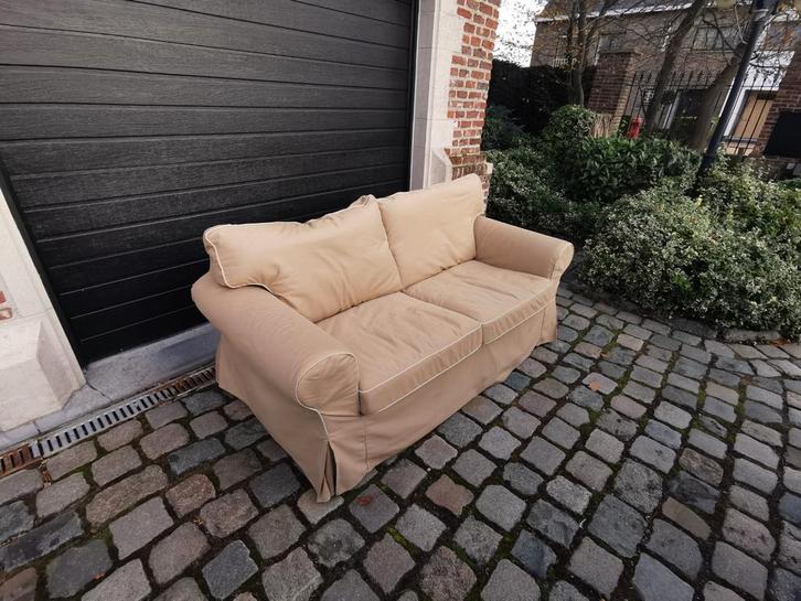 Canapé ikea beige et blanc !, Maison & Meubles, Canapés | Coins salons complets, Comme neuf, Tissus, Enlèvement