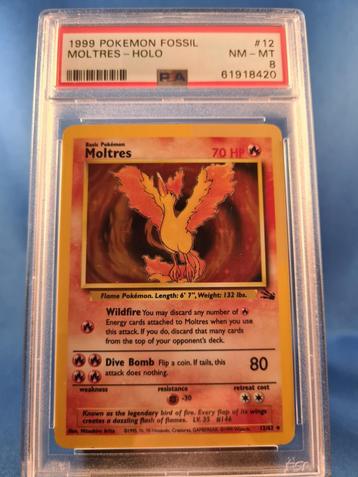 Moltres 12/62 - Fossil (PSA 8) beschikbaar voor biedingen