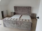 Luxe boxspring!, Huis en Inrichting, Ophalen, Beige, Tweepersoons, Zo goed als nieuw