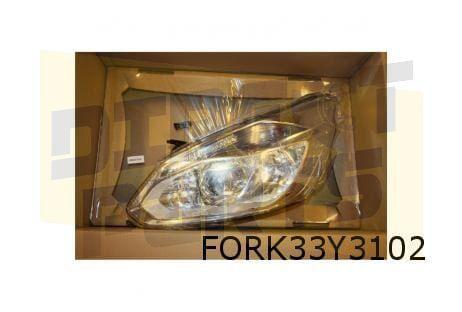 Ford Transit Custom koplamp Rechts (halogeen/ chrome/dyn. bo, Auto-onderdelen, Verlichting, Ford, Nieuw, Verzenden