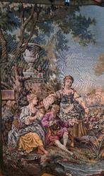 vintage Frans romantisch wandtapijt picturaal, Ophalen