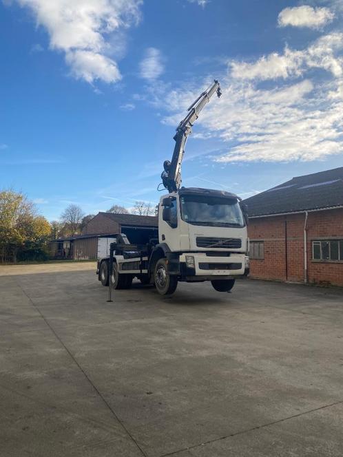 Volvo FE Containerhaak vrachtwagen met hiab kraan, Auto's, Vrachtwagens, Bedrijf, Volvo, Diesel, Euro 4, 2 deurs, Handgeschakeld
