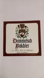 Bière Dommelsch Bock, étiquette (51), Collections, Marques de bière, Comme neuf, Dommelsch, Enlèvement ou Envoi