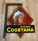 Emaille bord Cogétama Cigares (1936), Collections, Marques & Objets publicitaires, Enlèvement, Comme neuf, Panneau publicitaire
