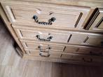 Slaapkamer  commode  met spiegel in eik massief, Huis en Inrichting, Ophalen, Zo goed als nieuw