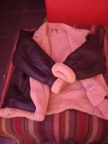 Veste en cuir et mouton, Enlèvement ou Envoi, Comme neuf
