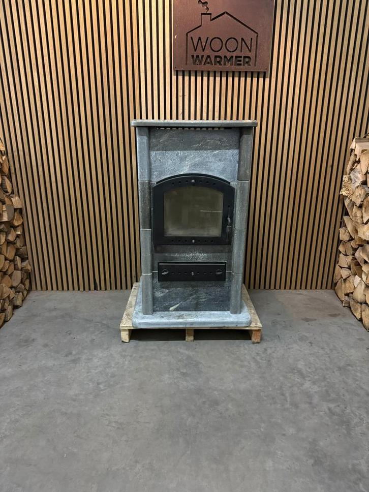 Poêle à stéatite 26041 Apollo 7 kW, Maison & Meubles, Poêles, Utilisé, Autoportant, Poêle à bois, Bois, Enlèvement