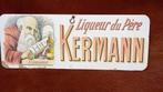panneau d'affichage ancien en carton Liqueur du Père Kermann, Utilisé, Enlèvement ou Envoi, Panneau publicitaire