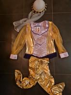 Carnaval kostuum M in goud kl+ sluier + legging brede pijpen, Enlèvement ou Envoi