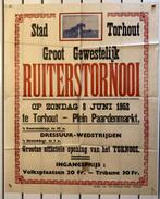 Retro Affiche : ruiterstornooi in Torhout : 1953, Verzamelen, Posters, Ophalen of Verzenden, Zo goed als nieuw